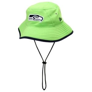 Like New! Seattle Seahawks Neon Green Bucket Hat
